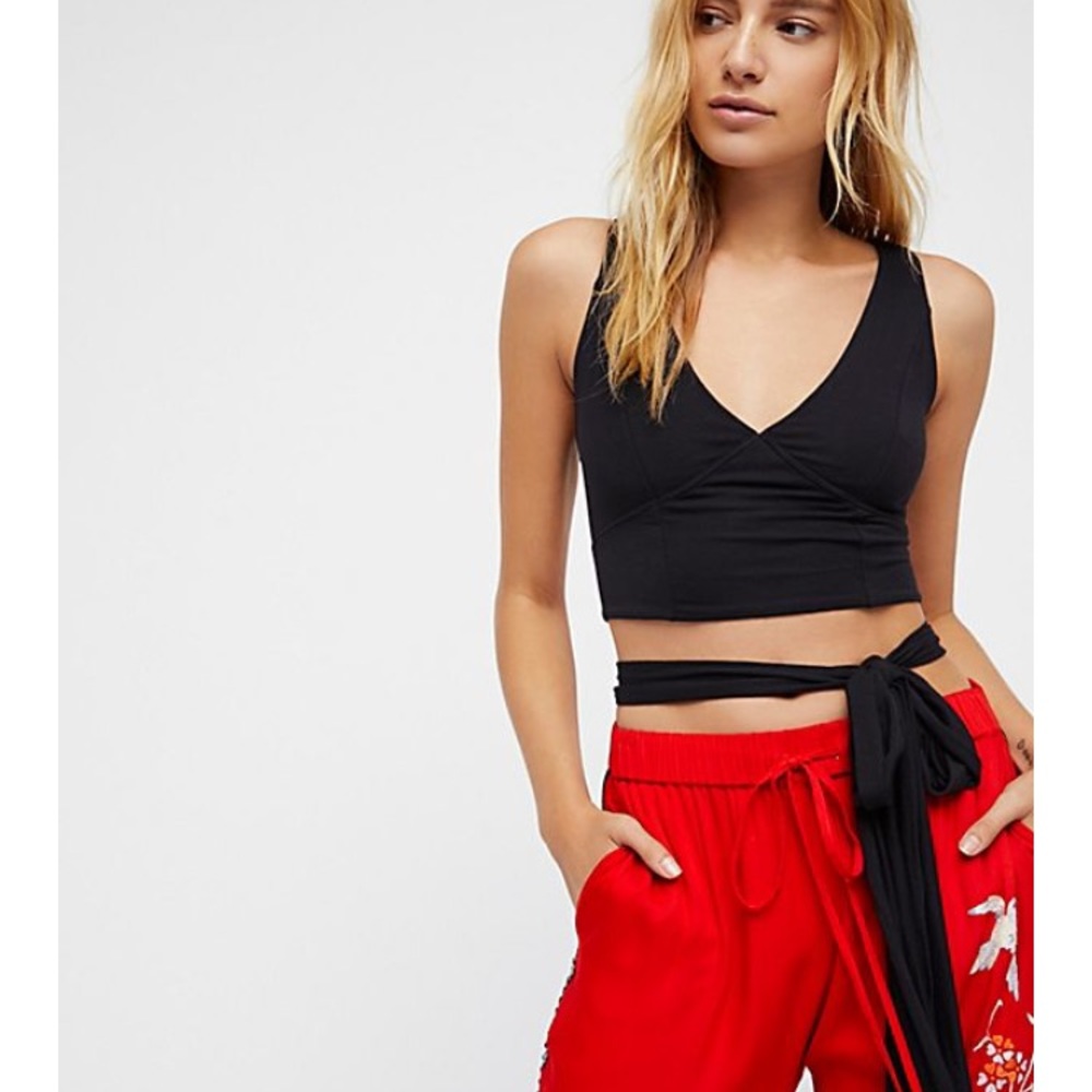 Black crop top